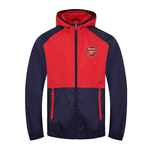 Arsenal FC - Herren Wind- und Regenjacke - Offizielles Merchandise - Geschenk für Fußballfans - Dunkelblau & Rot - M von Arsenal F.C.