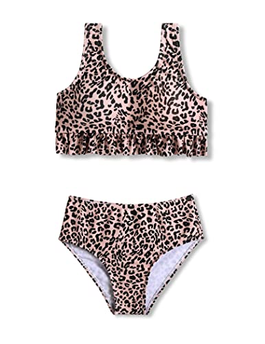 Arshiner Mädchen Bikini Sommer Leopard Bademode Rüschen Bustier Bikinislip 2-Teilig Badeanzug Kinder Strand Tankini Set Schwimmanzug Badebekleidung 120/5-6 Jahre Arshiner Mädchen Bikini Sommer Leopard Bademode Rüschen Bustier Bikinislip 2-Teilig Badeanzug Kinder Strand Tankini Set Schwimmanzug Badebekleidung 120/5-6 Jahre von Arshiner