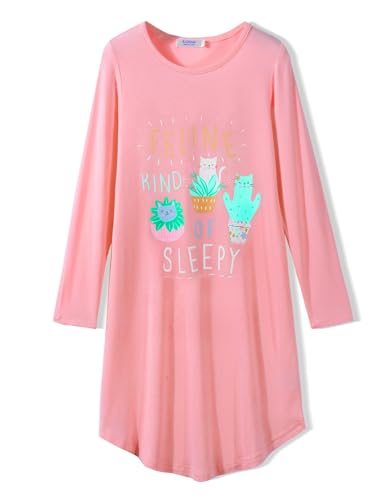 Arshiner Mädchen Nachthemd Langarm Kinder Nachtkleid mit Niedlichen Prints Schlafanzug Kleid Nightdress für Mädchen 5-6 Jahre Arshiner Mädchen Nachthemd Langarm Kinder Nachtkleid mit Niedlichen Prints Schlafanzug Kleid Nightdress für Mädchen 5-6 Jahre von Arshiner