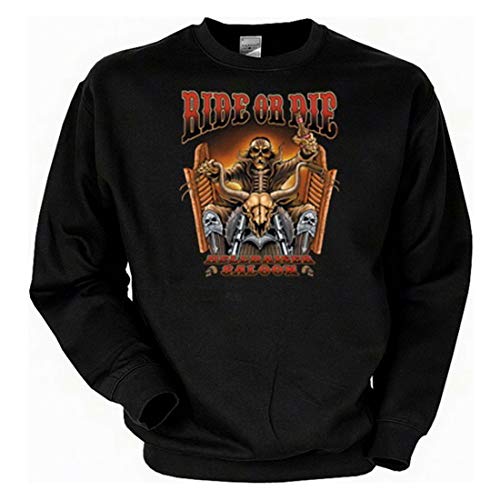 Biker Sweat-Shirt - Biker Ride or Die - Langarm-Shirt für echte Kerle von Art & Detail Shirt