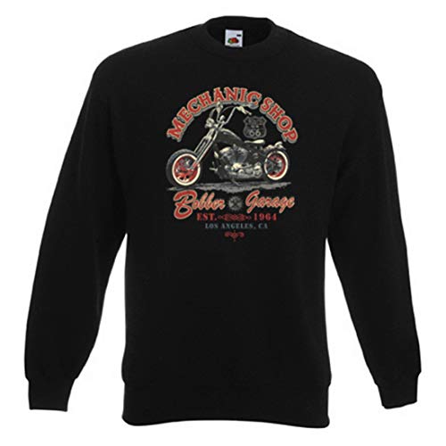 Biker Sweat-Shirt - Motorrad Mechanic Shop - Langarm-Shirt für echte Kerle von Art & Detail Shirt