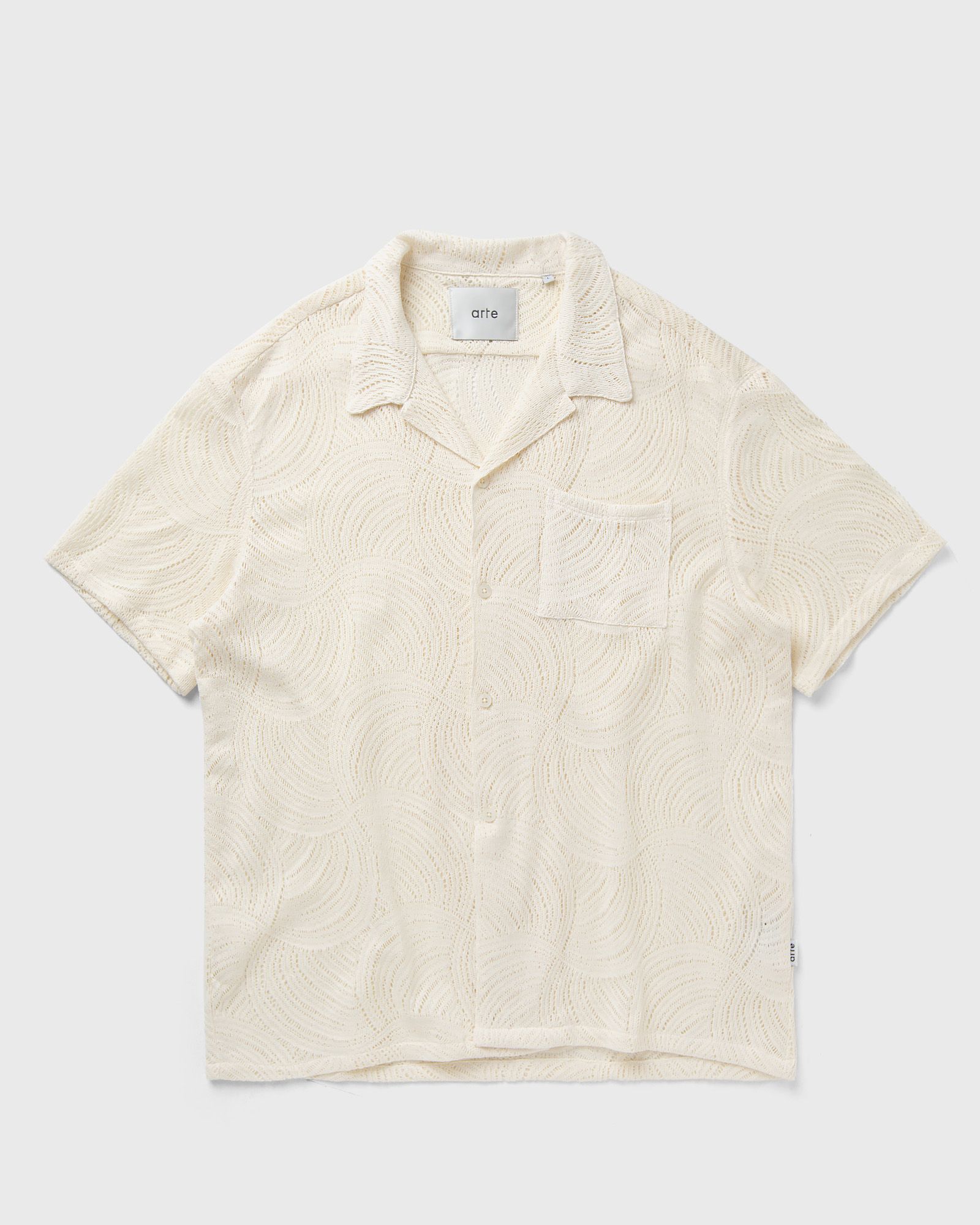 Arte Antwerp Circle Croche Shirt men Shortsleeves beige in Größe:M von Arte Antwerp