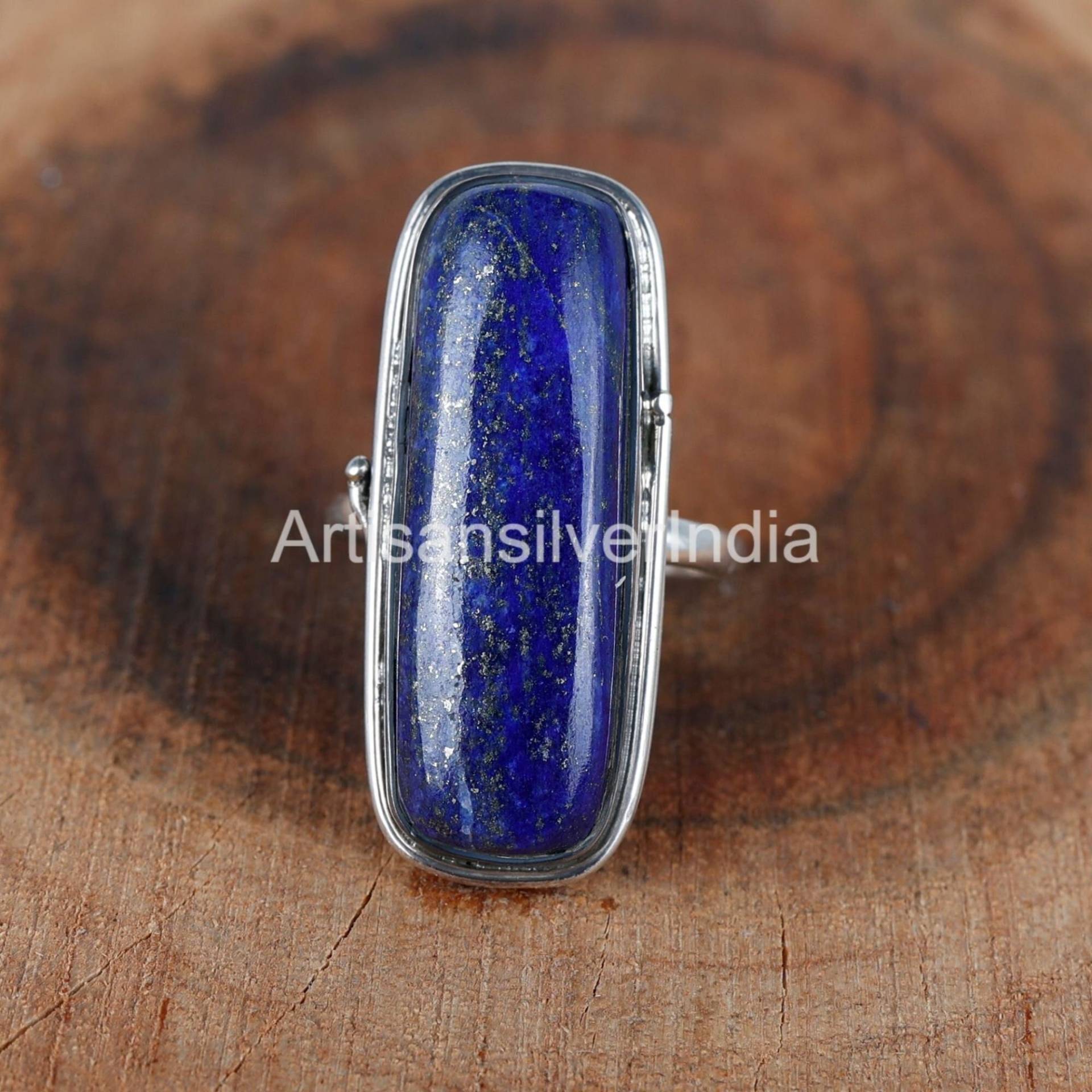 Lapislazuli Ring, Handgemachter Frauen Silber Blau Lapis Geschenk Für Sie, Antique Birthstone Schmuck von ArtisansilverIndia