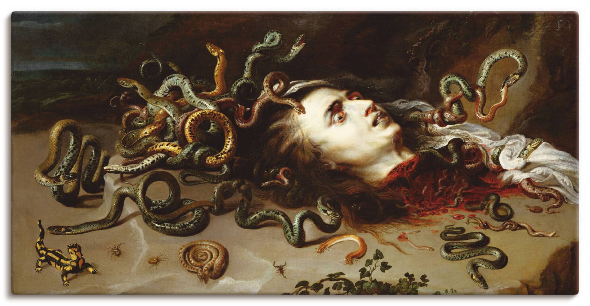 Artland Wandbild "Das Haupt der Medusa", klassische Fantasie, (1 St.), als Leinwandbild, Poster in verschied. Größen von Artland