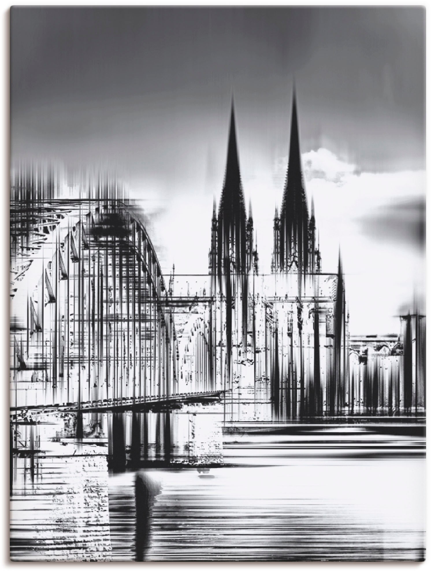 Artland Wandbild "Köln Skyline Collage III", Deutschland, (1 St.), als Leinwandbild, Poster, Wandaufkleber in verschied. Größen von Artland