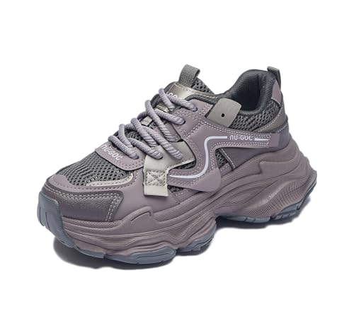 Artykey Plateau Sneaker Damen Y2K Leicht Turnschuhe Atmungsaktive Sportschuhe Ganztägige Bequeme Walking Schuhe Lila 40 Artykey Plateau Sneaker Damen Y2K Leicht Turnschuhe Atmungsaktive Sportschuhe Ganztägige Bequeme Walking Schuhe Lila 40 von Artykey