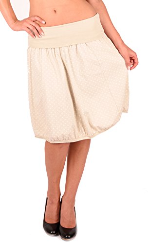 Schöner Baumwoll Rock Sommer Ballonrock Knielang Beige Größe S-L 36-40 Schöner Baumwoll Rock Sommer Ballonrock Knielang Beige Größe S-L 36-40 von Arunta