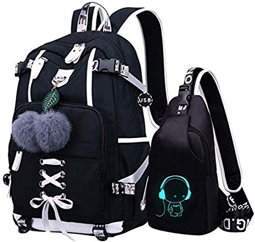 Asge Oxford-gewebe Schulrucksack für Jungen Schulrucksack Druck Rucksack Jugendlichen Schultasche Outdoor Reflektierender Daypack von Asge