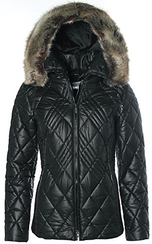 Ashley Brooke Damen Steppjacke Stepp Jacke Winterjacke mit Kapuze Schwarz 34 von Ashley Brooke