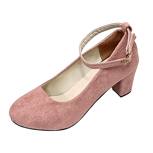 Ashleyzj Balerinaschuhe Damen Schuhe Bequeme Flache Schuhe Zum Abendkleid Elegant Für Hochzeit Sandalen Sommer Ballerinas Slip On Pantoffeln Sommerschuhe Abendschuhe (1A-Pink, 40) von Ashleyzj