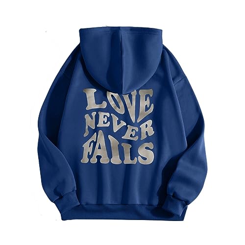 Ashleyzj Hoodie Damen Kapuzenpullover Briefdruck Backprint Sweatshirt Sweatshirt Oversized Hip Hop Pullover Tops Lässig Rundhals Sweatshirts Fleecepullover Kapuzenjacke Herbst Winter Pullover von Ashleyzj