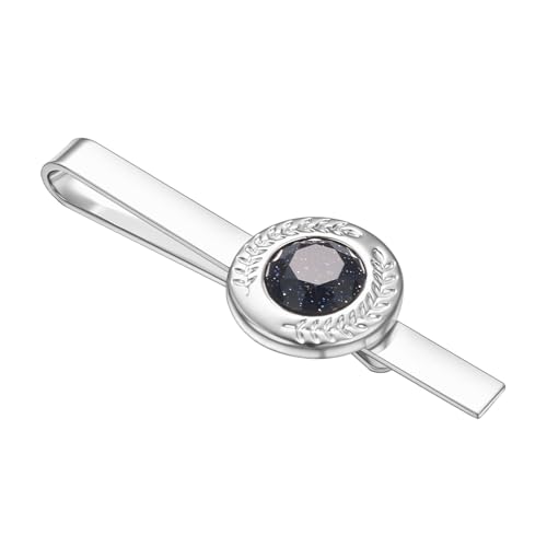Asienice Vintage Krawattenklammer Schwarz Simulierter Diamant Silber Krawattennadel Rund bräutigam Herrenschmuck Für Männer Asienice Vintage Krawattenklammer Schwarz Simulierter Diamant Silber Krawattennadel Rund bräutigam Herrenschmuck Für Männer von Asienice