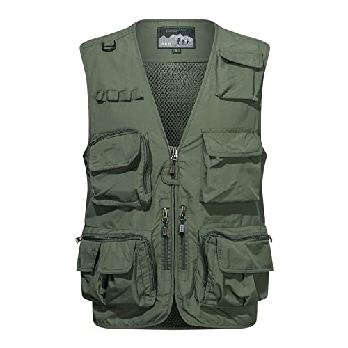 Asija Daunenweste Herren Oversize Weste Lang Weste Steppweste Sportweste Kapuze Vest Ärmellos Full-Zip Daunenweste Multifunktionsweste Ultra-leichte Outdoor Herbst Winterweste von Asija