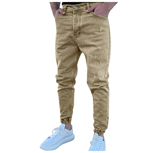 Herren Jeans,Herren Hip Hop Jeans Straight Jeans Teenager Jungen Skateboardhosen Retro Hip Hop Stil Loose Jeans Loose Straight Hosen Herren Baggy bedruckte Jeans Hip Hop Teenager Junge Streetwear von Asija