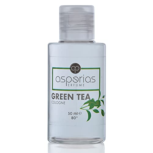 Asperias Perfume Cologne Green Tea Eau de Cologne After Shave Rasierwasser Kölnischwasser Duftwasser (50 ml) von Asperias Perfume