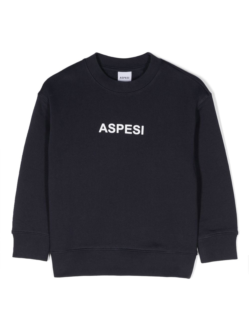 Aspesi Kids Sweatshirt mit Logo-Print - Blau von Aspesi Kids