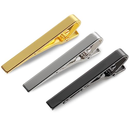 Aster 3 Stück Krawattennadel Set Herren Krawattenklammer, Klassische Kravatten Nadel Business Tie Clip, Krawatte Klammer für Hochzeit Party Treffen Verabredung Jahrestag Geschäft von ASTER