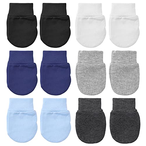 ASTER 6 Paar Baby Mittens Neugeborene Baumwollhandschuhe F?ustlinge Baby Neugeboren Kleinkind Handschuhe Weiche Baumwolle Keine Kratzer f¨¹r 0-6 Monate Baby Gloves Jungen M?dchen von ASTER