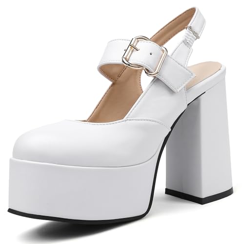 Asterisco Damen Plateau Sandals Hohen Blockabsatz Knöchelriemchen 240166 Daily Schuhe Weiß Gr 39 EU/40Cn Asterisco Damen Plateau Sandals Hohen Blockabsatz Knöchelriemchen 240166 Daily Schuhe Weiß Gr 39 EU/40Cn von Asterisco