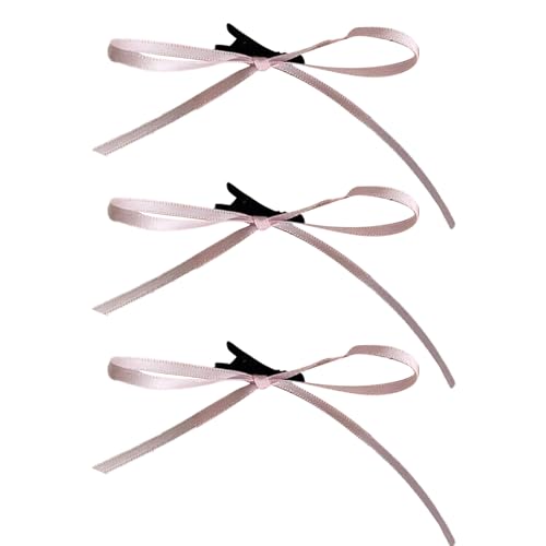 3 Stück Haarspangen 2000er Balletcore flache Clips Balletcore Haarnadel Elegante Haarspange für Bündel Band Haarnadel von Asukohu