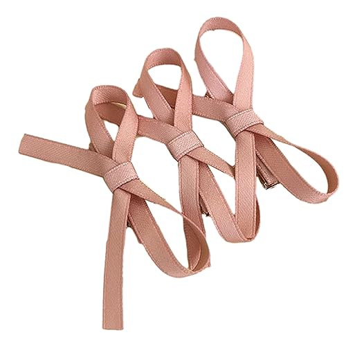 3 süße Ballettband-Haarnadeln, Haarschleifen, Haarspangen, schöne Schnapp-Clip, für Erwachsene, Teenager, Haarschmuck, Haarschmuck für Kinder, Haar-Accessoire von Asukohu