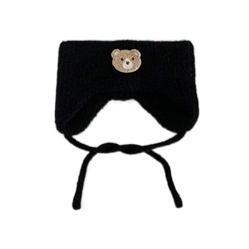 Fontanelle Protectionss Haarband für Babys, einfarbig, Kopfbedeckung, Cartoon-Bär, Turban-Stirnband für Säuglinge, Jungen, Mädchen, Cartoon-Bär, Baby-Stirnband, weich und bequem, Fontanellen-Schutz, von Asukohu