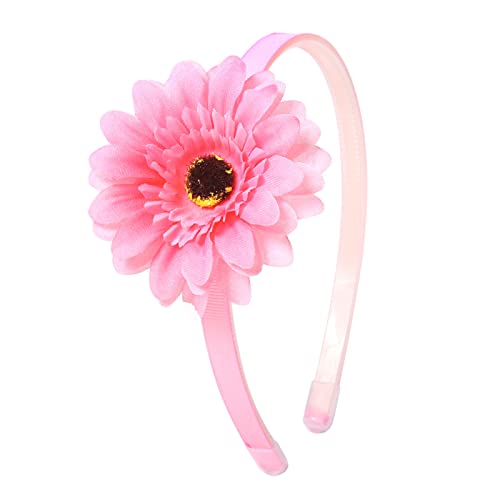 Stirnband mit Blumenmotiv für Mädchen, Frühling, Strand, Sommer, rutschfest, Partyhut, Sonnenblumen-Haarband, Frühlings- und Sommer-Stirnbänder von Asukohu