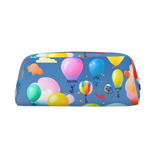 AthuAh Bunte Ballon-Federmäppchen, tragbares Federmäppchen und Schreibwaren-Aufbewahrungstasche mit Reißverschluss, Organizer mit großem Fassungsvermögen, Unisex, gold, Einheitsgröße, Pack-Organizer von AthuAh