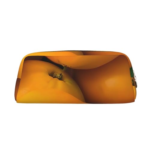 AthuAh Fresh Mangoes Federmäppchen, tragbares Federmäppchen und Schreibwaren-Aufbewahrungstasche mit Reißverschluss, Organizer mit großem Fassungsvermögen, Unisex, gold, Einheitsgröße, Pack-Organizer von AthuAh