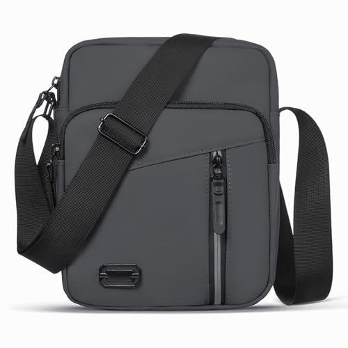 Aucuu Umhängetasche Schultertasche Herren, Wasserdichte Herrentasche zum Umhängen Messenger Bag mit Multi Tasche, Handytasche, Crossbody Bag für Alltag, Business Arbeit und Reise von Aucuu