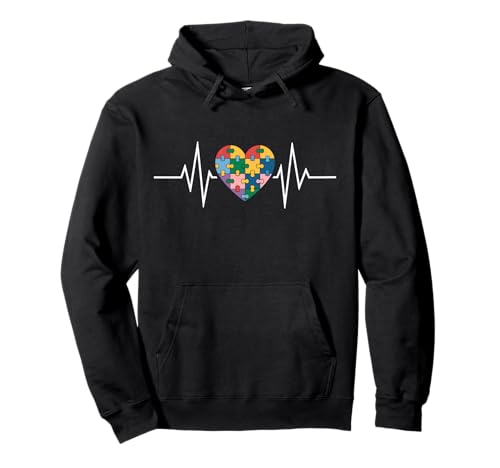 Liebesherz Puzzle Akzeptanz Männer Frauen Kinder Autismus Bewusstsein Pullover Hoodie Liebesherz Puzzle Akzeptanz Männer Frauen Kinder Autismus Bewusstsein Pullover Hoodie von Autism Awareness Outfit Women Kids Men
