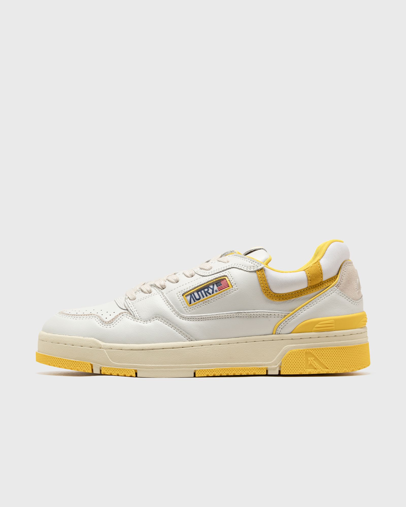 Autry Action Shoes CLC LOW men Lowtop white|yellow in Größe:41 von Autry Action Shoes