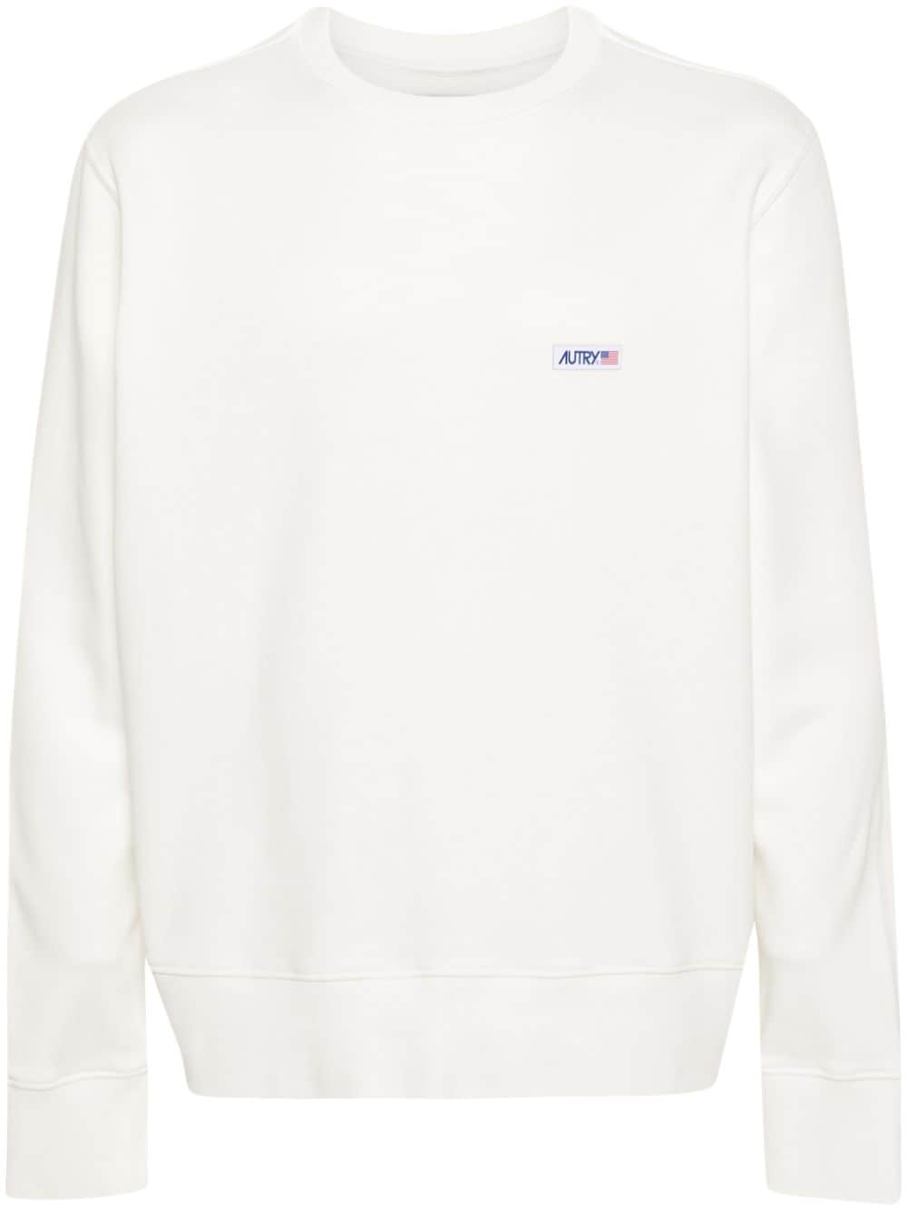 Autry Sweatshirt mit Logo-Patch - Weiß von Autry