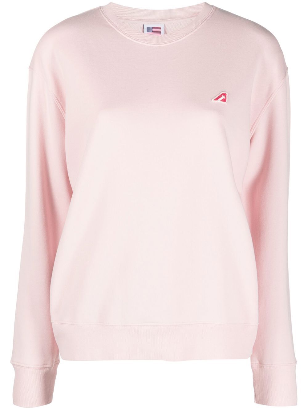 Autry Sweatshirt mit Logo-Patch - Rosa von Autry