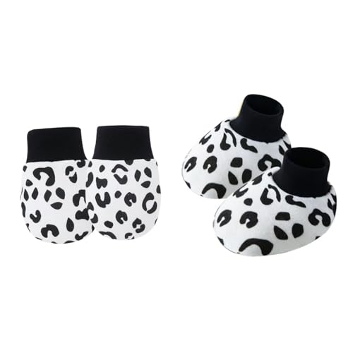 Avejjbaey Set Von 1 Säuglingsbaumwäsche Fäustlinge Anti Scratch Hand Bedeckt Weiche Atmungsaktive Warme Handschuhe Und Socken Für 0-6m Jungen Mädchen Kinderkaut Hautschutzschutz Avejjbaey Set Von 1 Säuglingsbaumwäsche Fäustlinge Anti Scratch Hand Bedeckt Weiche Atmungsaktive Warme Handschuhe Und Socken Für 0-6m Jungen Mädchen Kinderkaut Hautschutzschutz von Avejjbaey