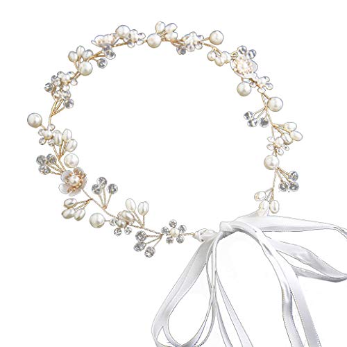 Charm für Damen, Braut, Kopfschmuck, Blumen, handgefertigt, Perlen, Brautschmuck, Hochzeit, Kopfbedeckung, Ornamente, Stirnband, H-Riemen, Schmuck von Avejjbaey