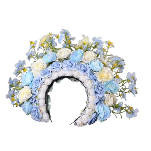 Sommer Bohemian Rosenkranz Strand Blumen Girlanden Blumen Stirnband Hochzeit Kränze Haarband Für Frauen Mädchen Kinder Blumen Haarschmuck von Avejjbaey