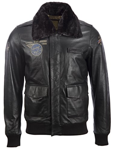 Aviatrix Herren Fliegerjacke aus echtem Leder (VGS3) von Aviatrix