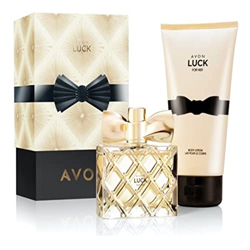 AVON Set Luck Eau de Parfum 50ml Bodylotion 150ml im Geschenkkarton für Damen von Avon