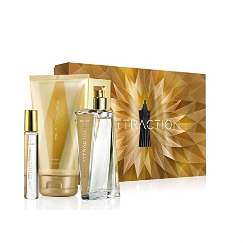 Avon Attraction for Her Geschenkset mit 50 ml Eau de Parfum, 150 ml Bodylotion und 10 ml Eau de Parfum-Spray Avon Attraction for Her Geschenkset mit 50 ml Eau de Parfum, 150 ml Bodylotion und 10 ml Eau de Parfum-Spray von Avon