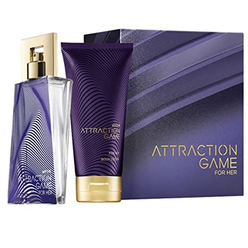 Avon Set Attraction Game Eau de Parfum 50ml + Bodylotion 150ml in der Geschenkbox neuer Duft aus der Attraction Serie hypnotischer Akkord für Damen. von Avon