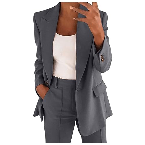 Awrvia Hosenanzüge Damen Blazer 2-teilig Anzugjacke Einfarbig Anzug Set Festlich Damenanzug Sportlich Streetwear Elegant Freizeitmantel Business Mode Mantel angebote des tages heute damen Awrvia Hosenanzüge Damen Blazer 2-teilig Anzugjacke Einfarbig Anzug Set Festlich Damenanzug Sportlich Streetwear Elegant Freizeitmantel Business Mode Mantel angebote des tages heute damen von Awrvia