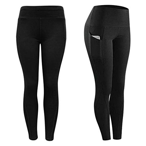 Awrvia wintersangebote Sport Leggings Damen Lange Sporthose mit Taschen Yogahose Blickdicht High Waist Trekkinghose Atmungsaktive Jogginghose Elegant Wanderhose Leichter Kompressionshose von Awrvia