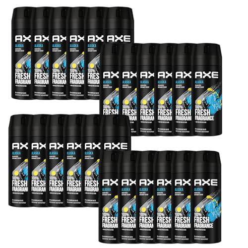 AXE Alaska Deo 24x 150ml Deospray Deodorant Bodyspray ohne Aluminium Herren Männer Men von Axe