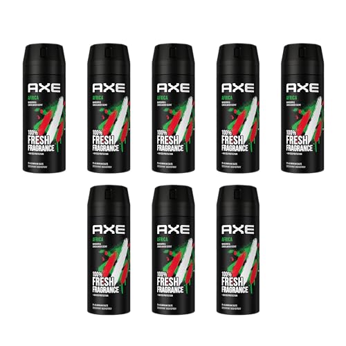 AXE Bodyspray Africa 8x 150ml Deospray Deodorant Männerdeo Deo für Herren Männer Men ohne Aluminium von Axe