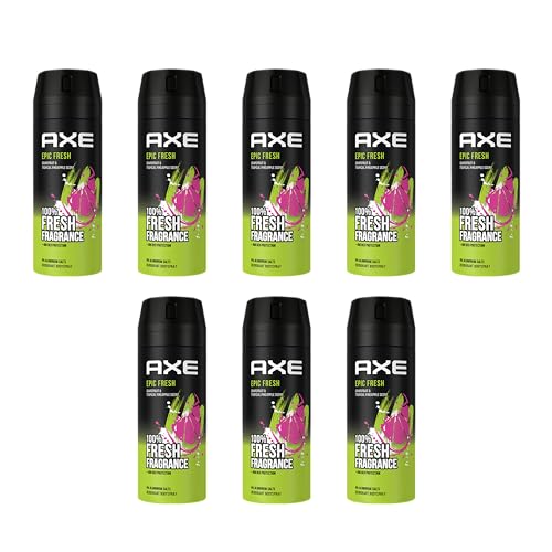 AXE Bodyspray Epic Fresh 8x 150ml | Deo Männerdeo ohne Aluminium | Deodorant Deospray für Herren Männer Men von Axe
