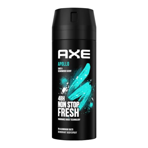 6x AXE Deodorant/Bodyspray Men /0% Aluminium - Apollo - Sage & Sandalwood scent - 150ml von Axe