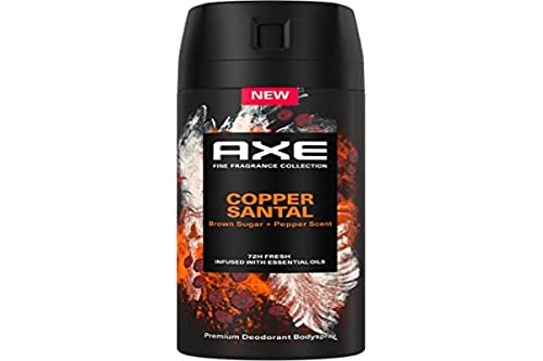 Axe Deodorant für Herren, Kupfer-Sandelholz, Kollektion Parfum Prestige, 72h, 150 ml von Axe