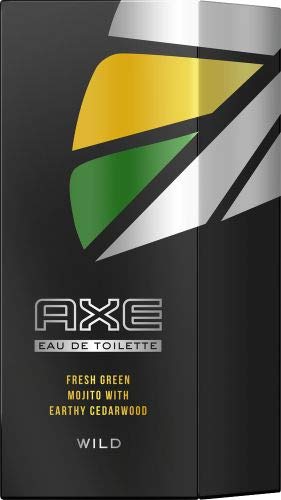 Axe Wild Eau de Toilette Herren 4er Pack für den Frische-Boost mit Green Mojito & Zedernholz (4 x 50 ml) von Axe