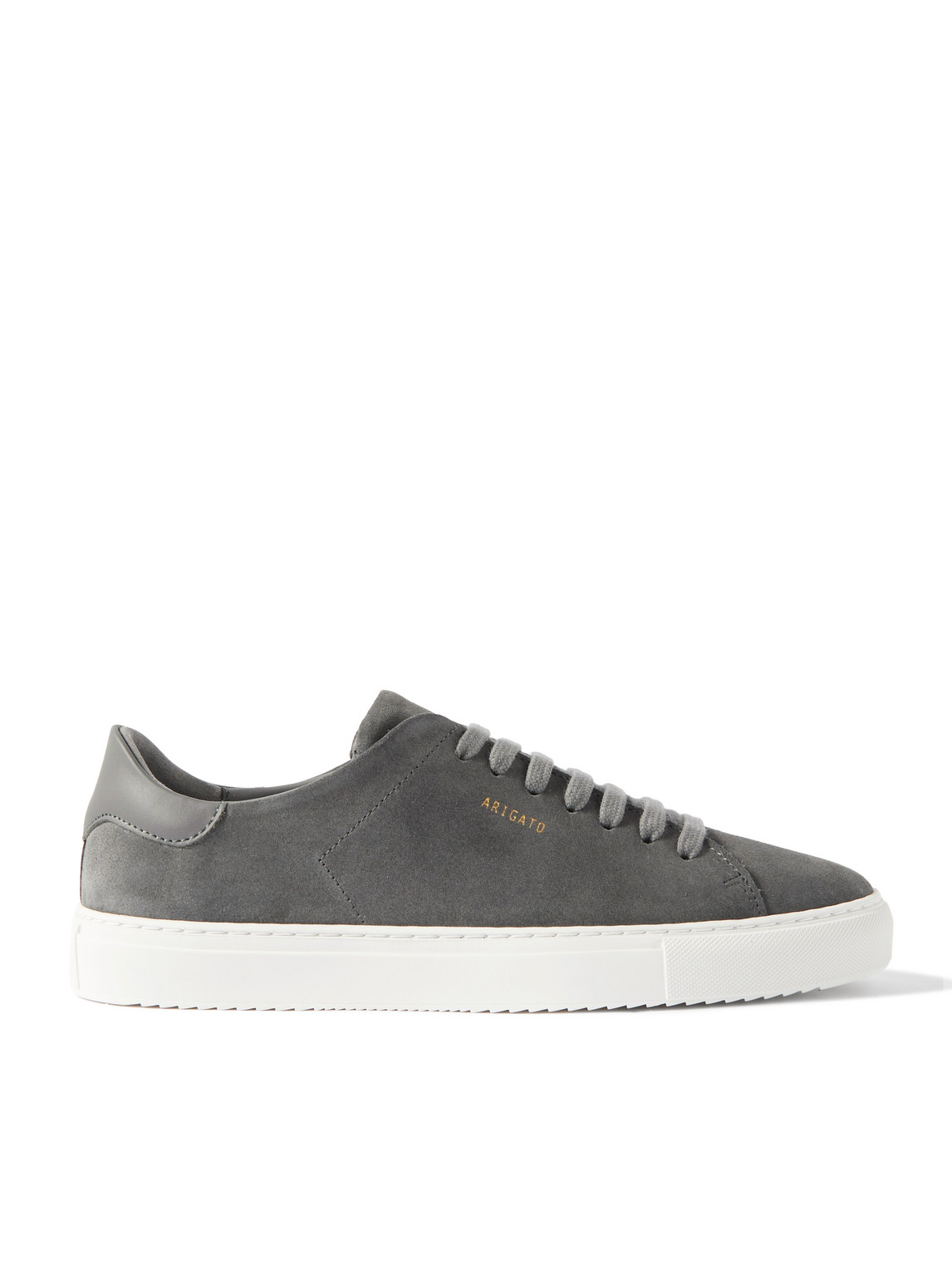 Axel Arigato - Clean 90 Leather-Trimmed Suede Sneakers - Men - Gray - EU 41 von Axel Arigato